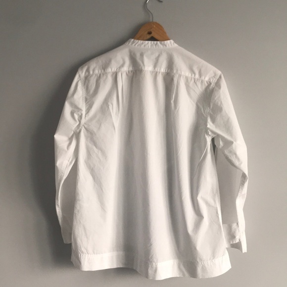 J. Crew Cotton Tuxedo Popover Top - Picture 3 of 5